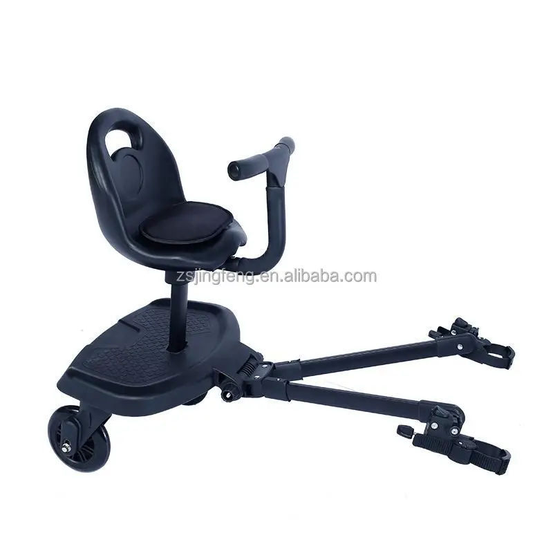 Universal Stroller Board Detachable Seat 2-in-1  Sit and Stand Stroller Glider Board Buggy Board for 99% of Strollers