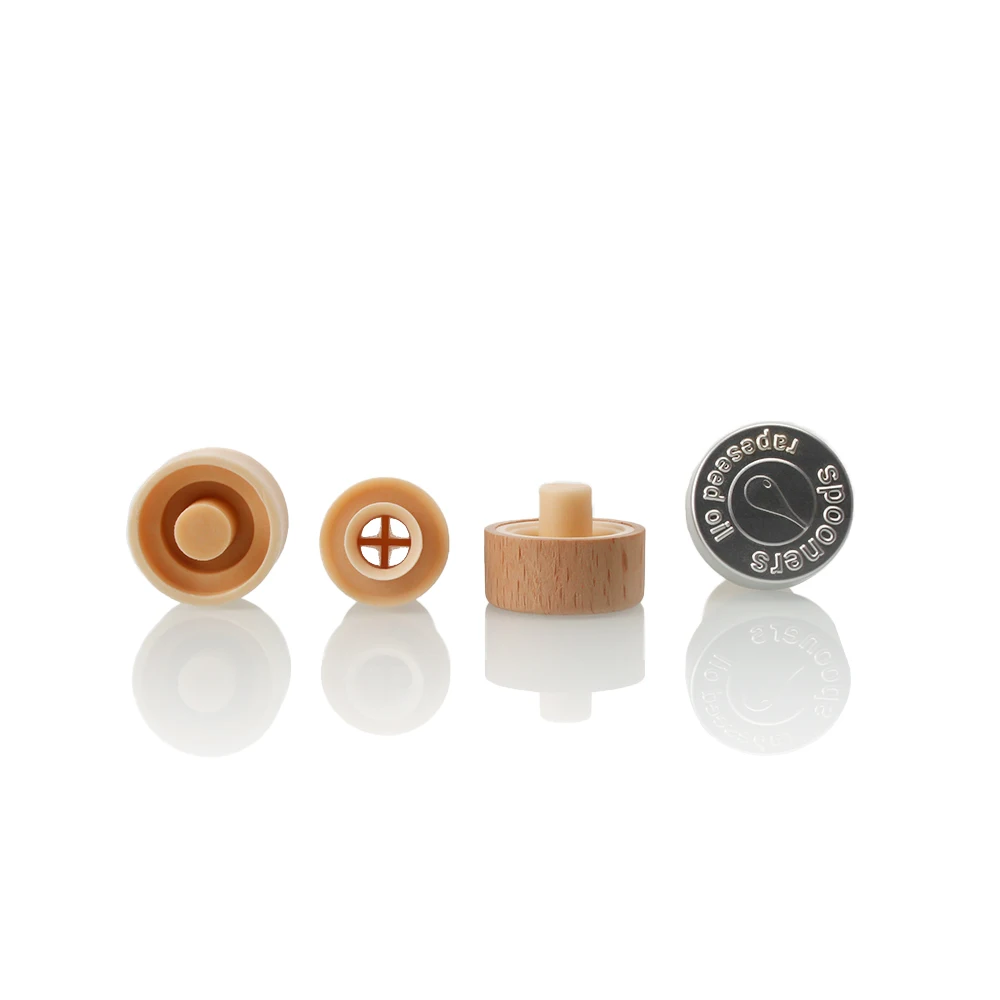 Custom size 19.5mm 19mm Wooden Cork Synthetic T Shape Bottle Stopper for Olive Oil Sauce Avocado colza vinegar cap