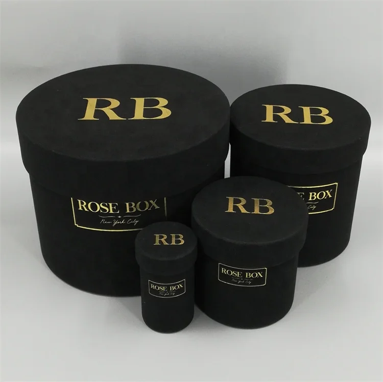 Factory Price Velvet Corrugated Paperboard Packaging Boxes Disposable Flower Graduation Hat Boxes Designed Perfume Gift 100pcs