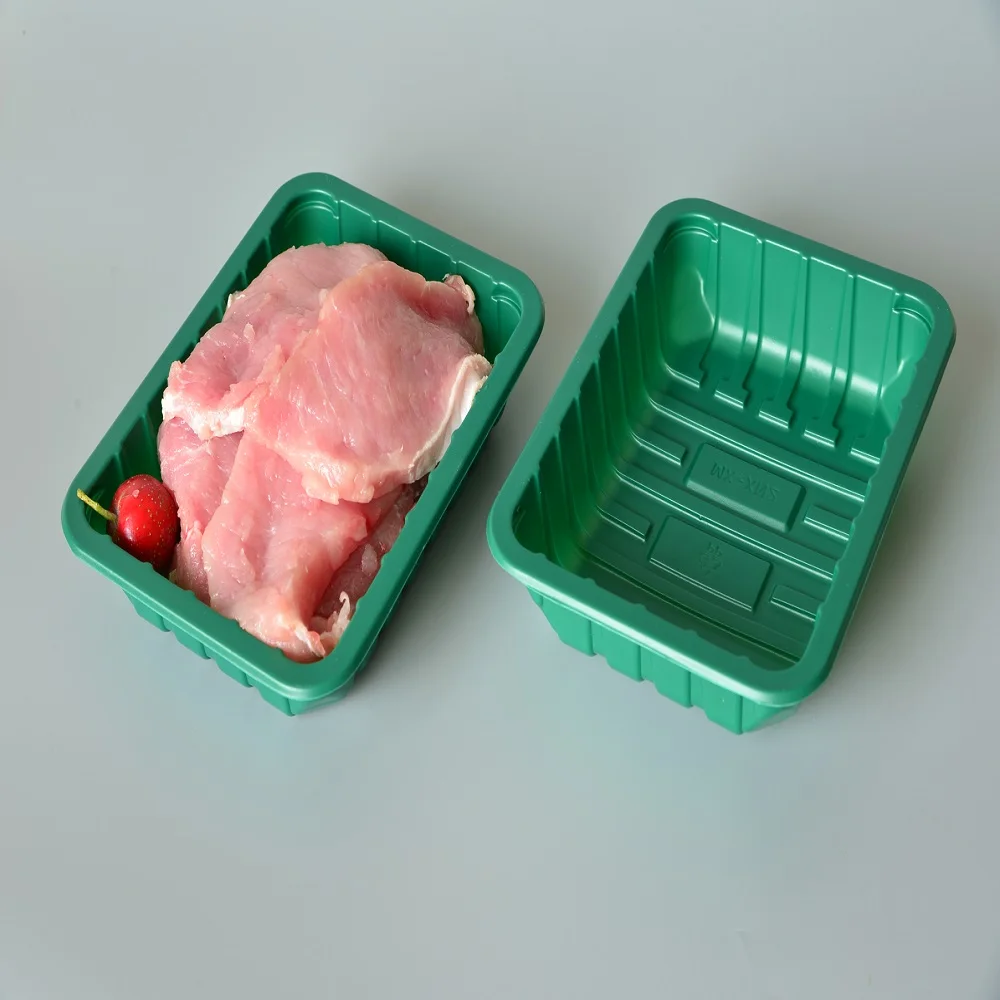 wholesale PP Plastic Fish Meat Disposable Frozen Food Tray