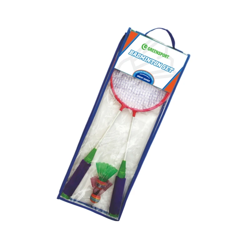 Two players badminton racket set with 2 shuttlecocks badminton racket racquets