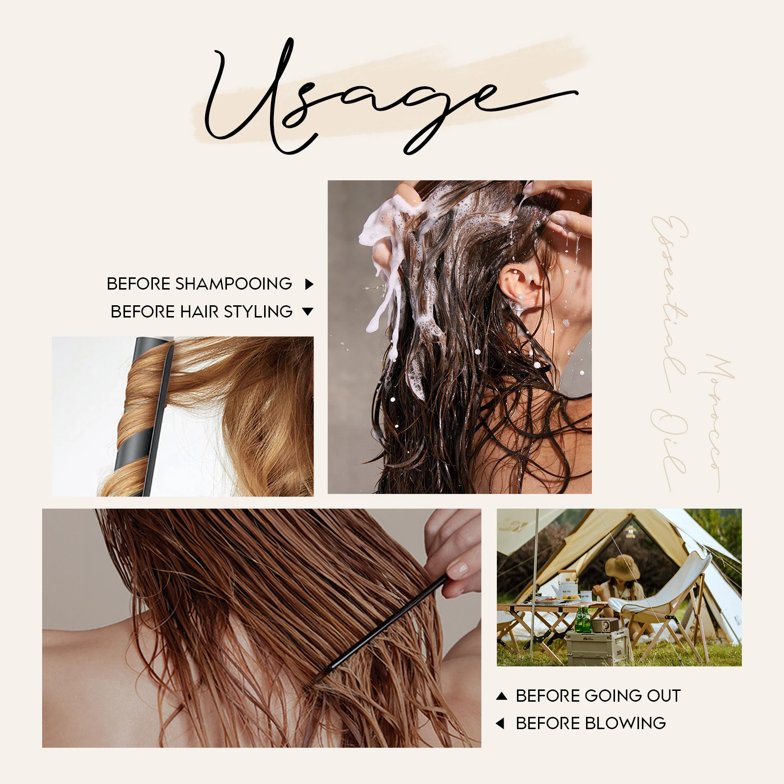 Morocco Argan Oil Hair Care Essence Repair Dry Damage Hair Treatment Cosmetics Keratin Nourish Scalp Glycerine Nut Oil