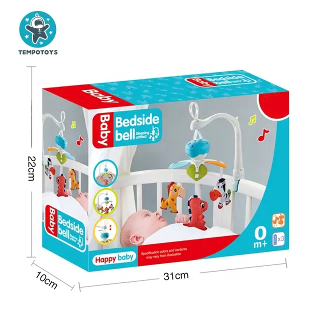 Tempo Toys Baby Crib Mobile Sleeping Bed Bell Toys Mobile Musical Infant Felt Toys