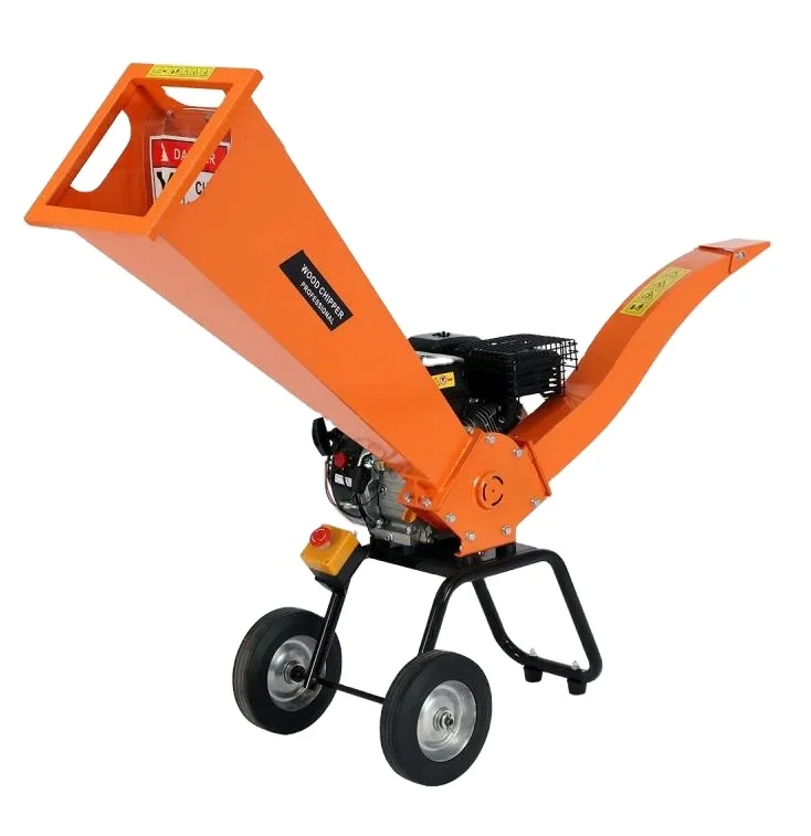 7HP Ducar Engine Garden Machine Mini Portable Wood Chipper Shredder Branch Chipper Shredder Wood Crusher  Tree Chipper Shredder