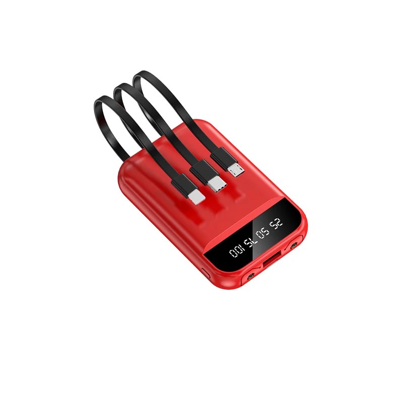 New electronic 10000mAh power bank slim external mobile power banks 10000mAh High Capacity Portable Power Bank