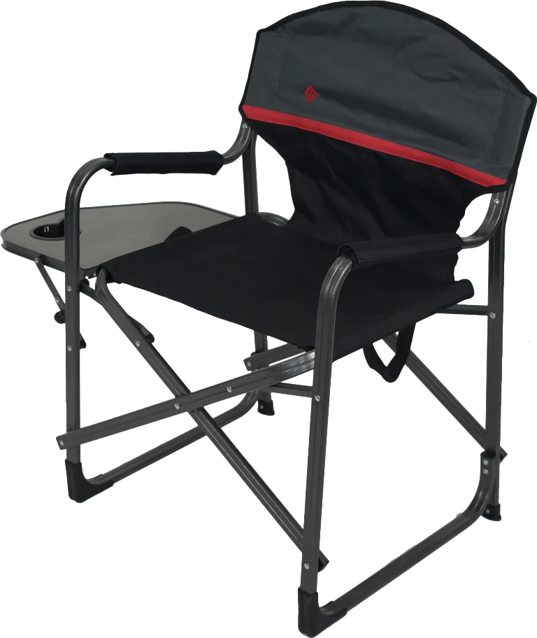 
oversize aluminum outdoor Portable Director Chair Lightweight Folding Camping arm Chairs with side table 