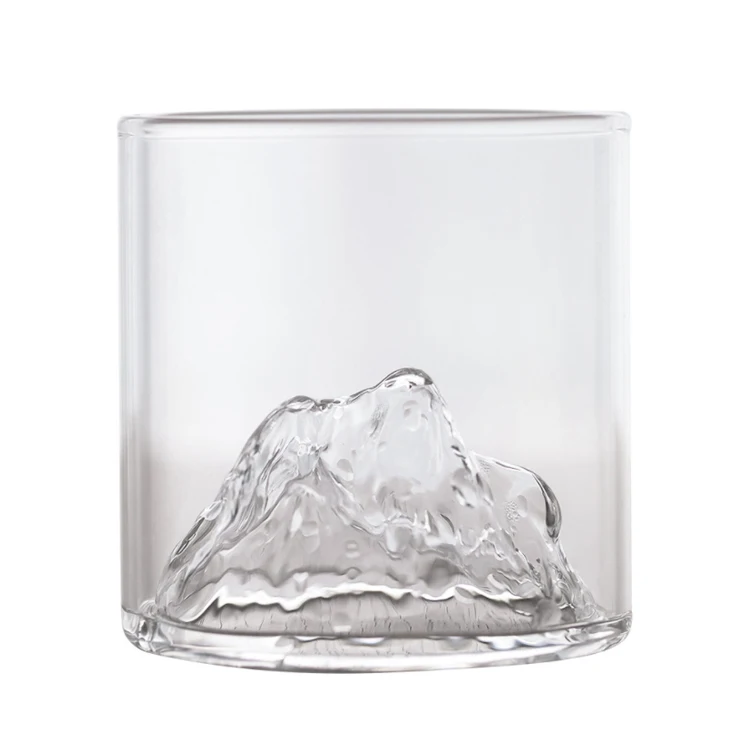 Creative Liquor Drinking Cup Diamond Glasses Thick Base Whisky Crystal Glass