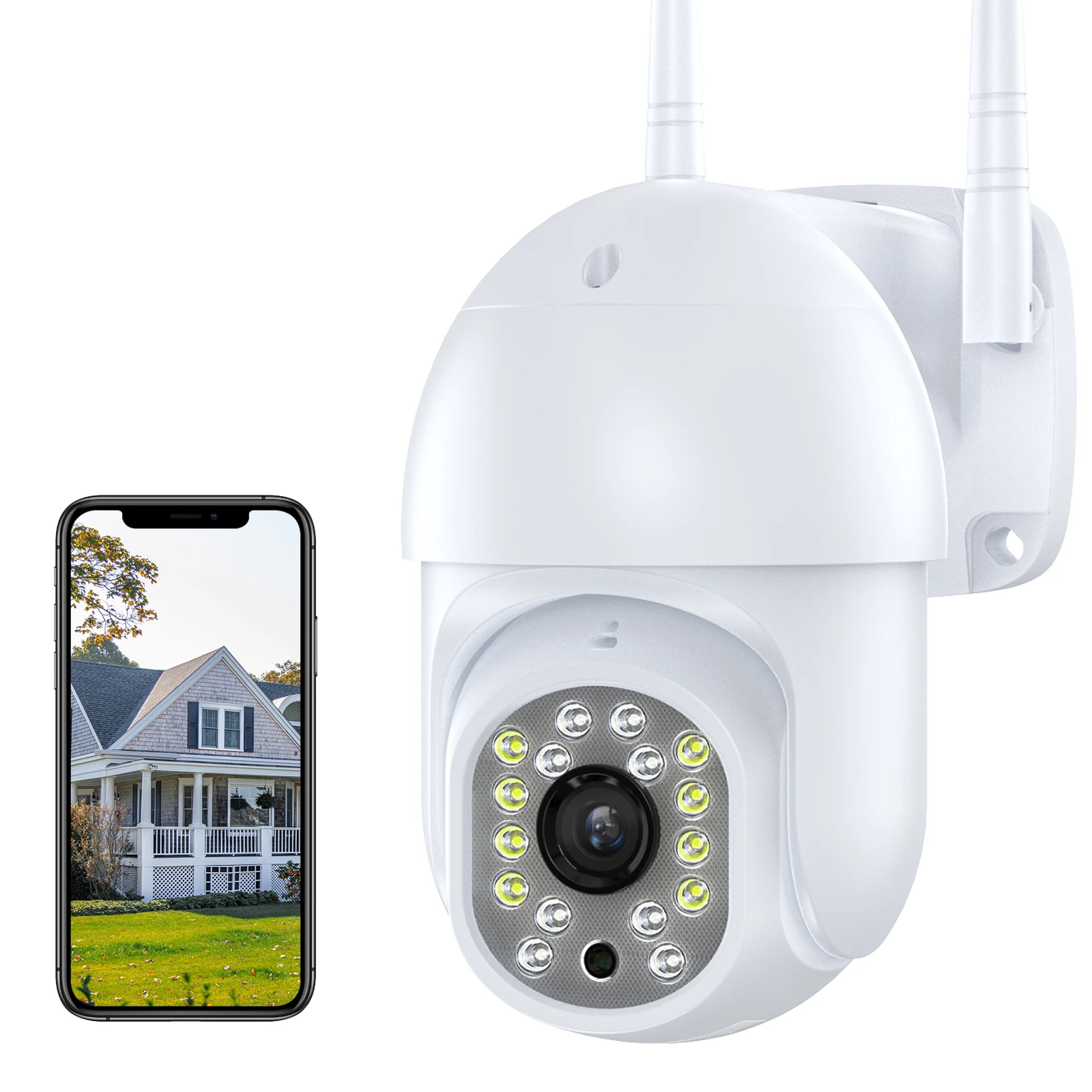 Уличная беспроводная камера видеонаблюдения EDUP IP66 Wi-Fi 1080p