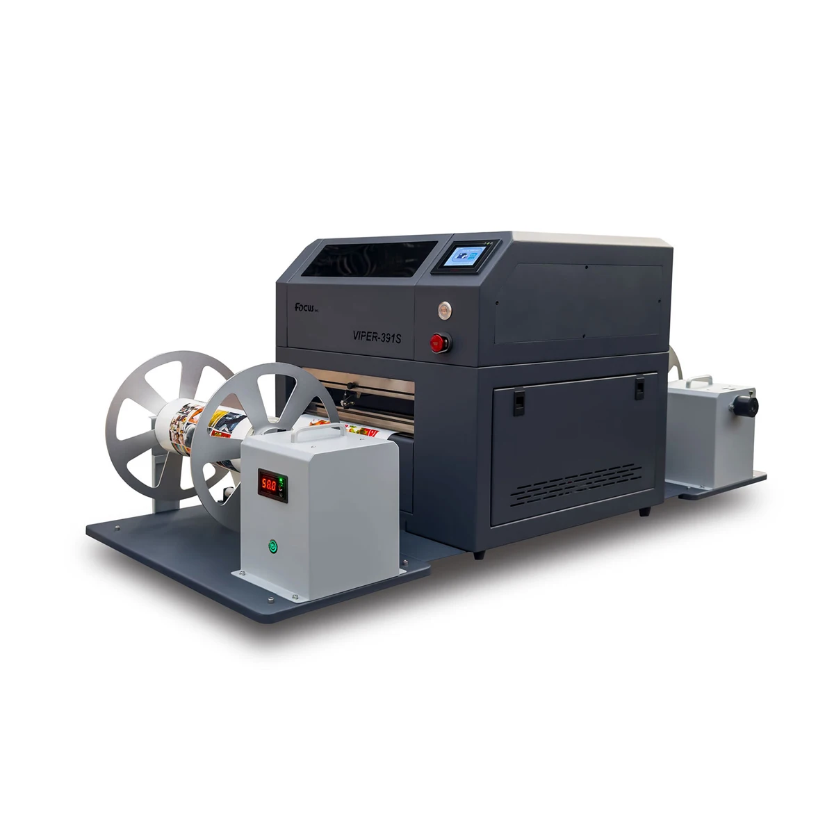 Automatic roll to roll inkjet printing machine paper label printer with HP head