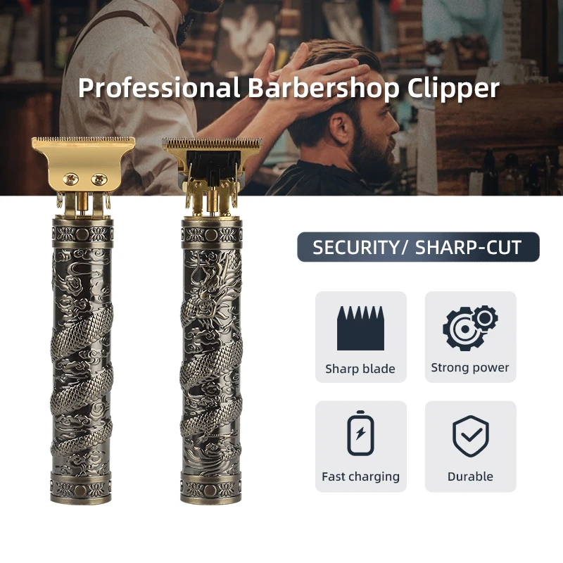 Cheap Price ABS USB Electric Hair Cut Machine Rechargeable Hair Clipper Man Shaver Vintage T9 Beard Trimmer