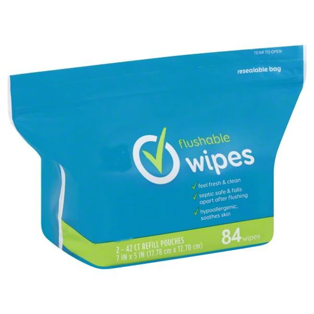 Factory wholesale OEM/ODM Natural adult cleansing wipes | Biodegradable adult flushable wipes