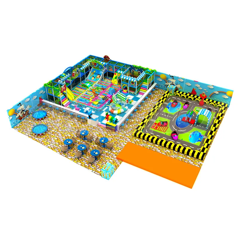 Professional Playground Amusement Parks With Large Slides For Sale