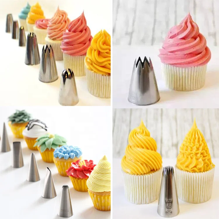 Best selling high quality piping tips cake decorating nozzle Icing nozzles bakes flower nozzles cake decorating tips