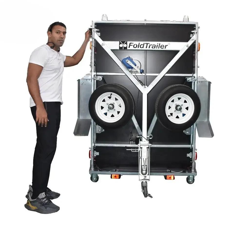 LightWeight Aluminum 6 x 4 Galvanised Transportation Trailer and Car Use Folding Utility Trailer For Sale