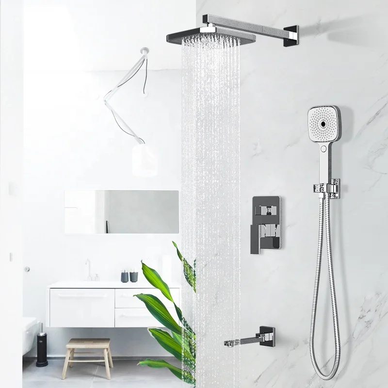Bath & Shower Faucets portable her panel cupc led  shower rain sanitary hand shower concealed waterfall rainfall faucet s