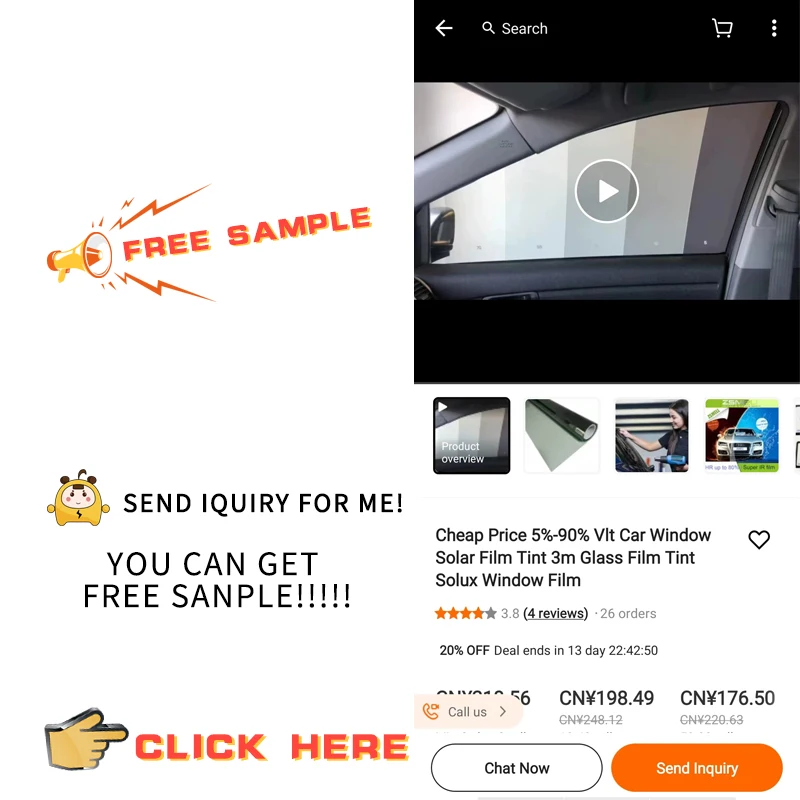 ZSMELL Anti Shatter Glass Safety Security One Way Vision Sun Control Window Insulation Film Roll Car Tint Window Film