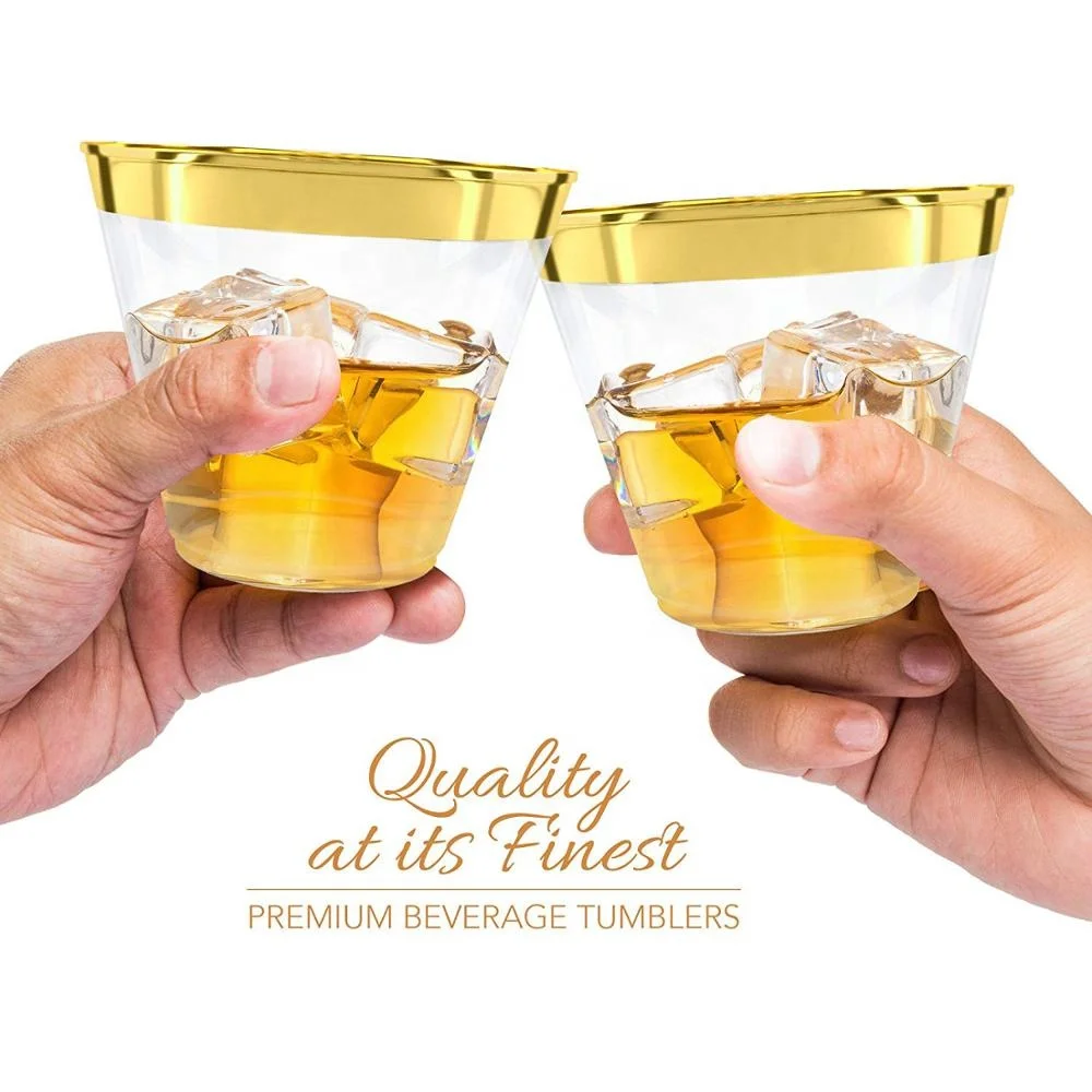 Commerical Gold Rimmed Wedding Cups