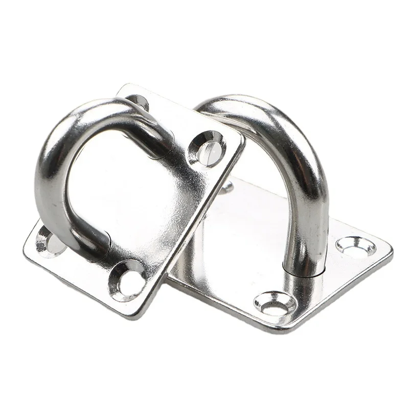 Wholesale Pet Accessories Stainless Steel 304 Square Pad Eye Plates Welded For Dog Collar