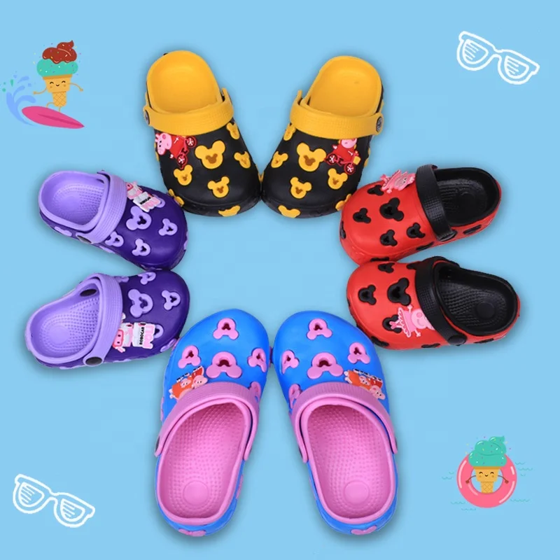 
2020 New Fashion Outdoor Summer EVA Cartoon kids clogs shoe clog sandal Breathable Kids Garden Shoes 
