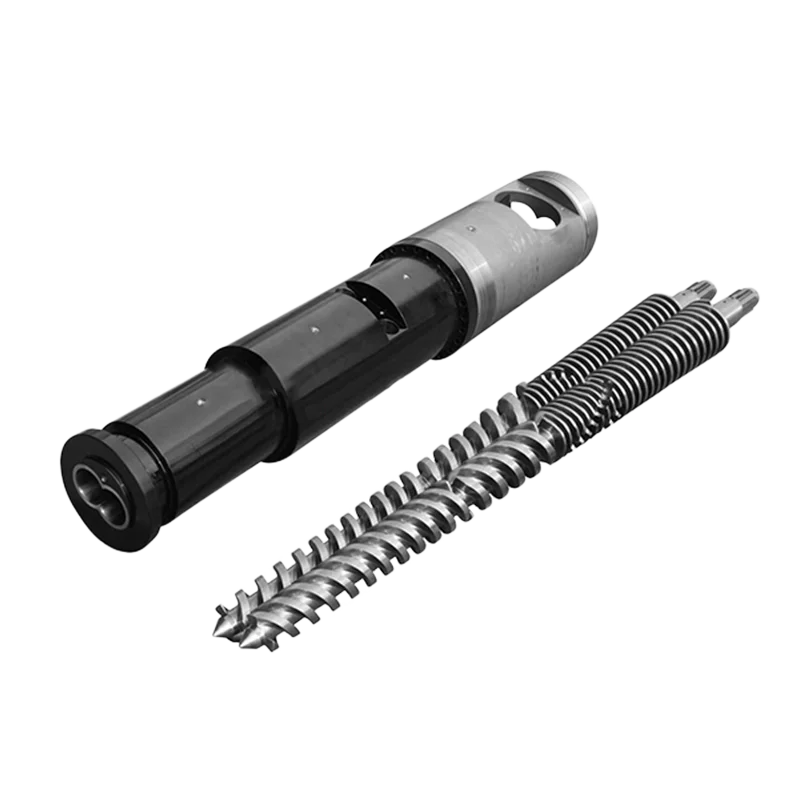 Extruder Screw PVC conical twin screw PP PS PC PE PET ABS PMMA GPPS Parallel twin screw barrel manufacturer