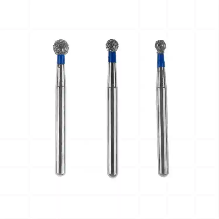 Dental Disposable Consumables Materials High Hardness Diamond Burs For High Speed Handpiece