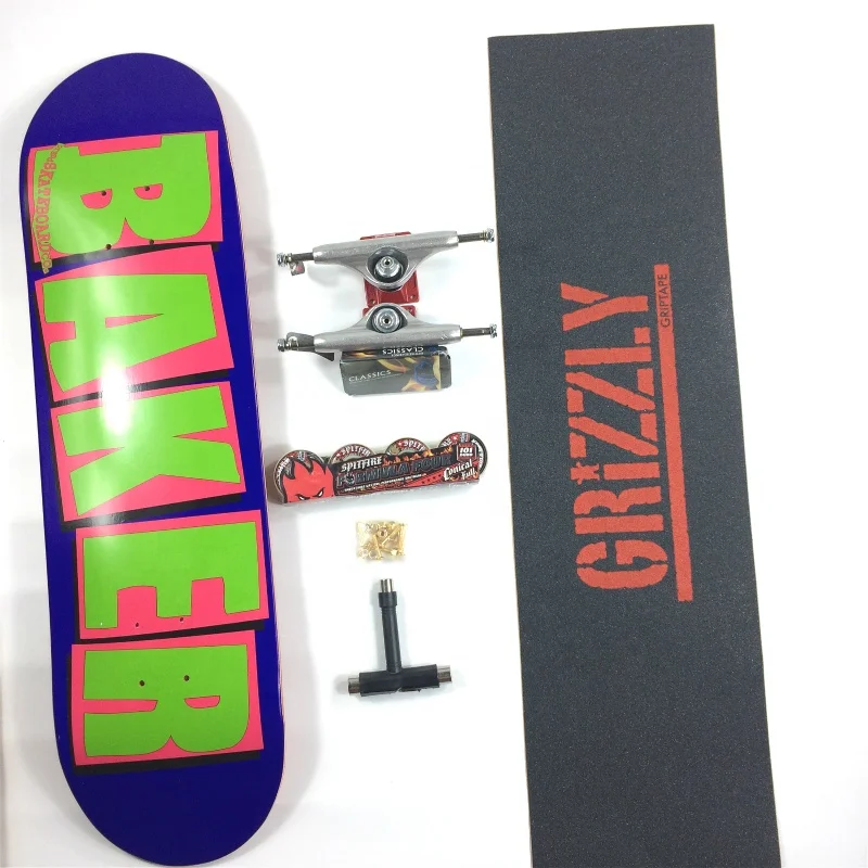 Skateboard Baker 7.75/7.875/8.0/8.125/8.25/8.375/8.5 Inch 7 Layer Canada Maple Complete High Quality More Color Pro Wholesale