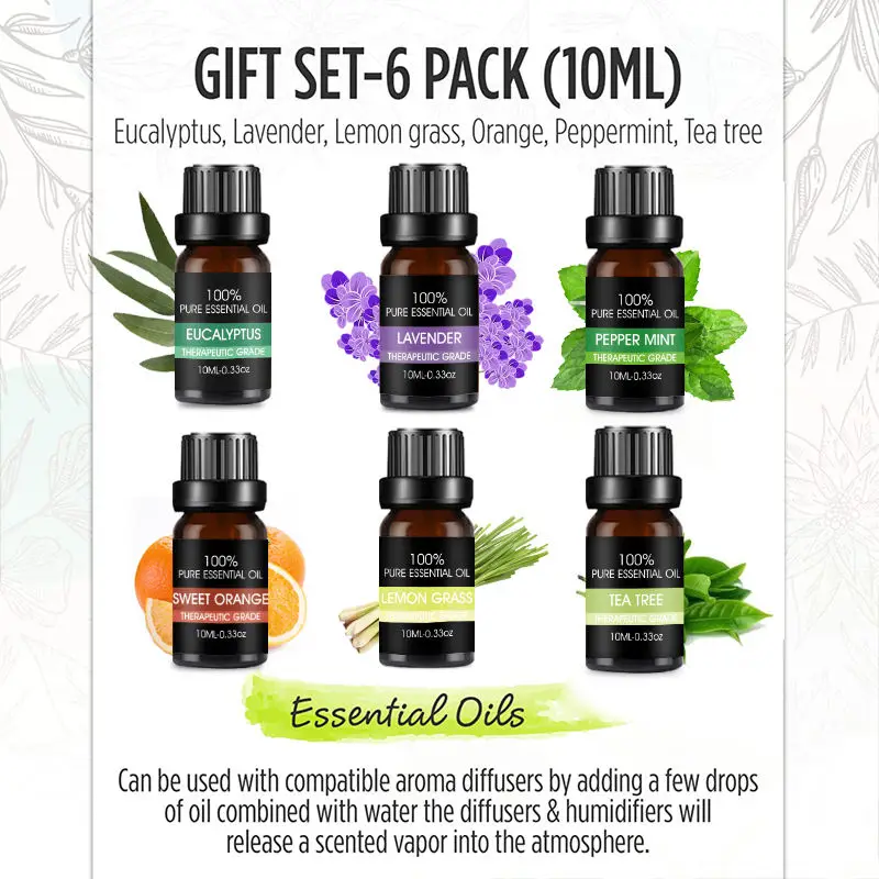 12 kinds flavors 100% Pure Natural Organic Rose Sweet Orange lavender peppermint rosemary Essential Oil  Wholesale