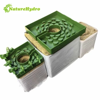 Hydroponic 4 6 8 inch Drip Caps for Rock Wool Cube