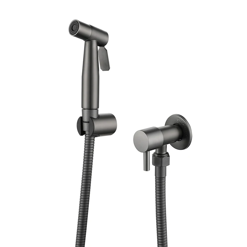 Personal Hygiene Gray Hand Held Bidet Toilet Sprayer Set Women Shower Sprayer Spray Gun Bidet