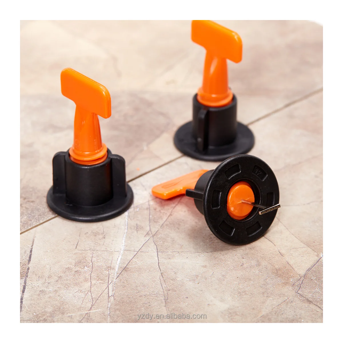 strong packing t-type siri tile leveling lippage reusable tile leveling system spacer nut-type tile levelling system clip