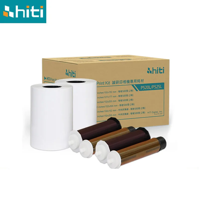 Wholesale Price Hiti M610 P520/P525L Photo Paper 4*6 Color Photo Paper and Ribbon
