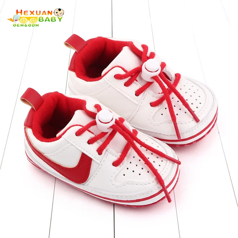 Wholesale Baby Boy Canvas and Pu Leather Soft Shoes 6-18
