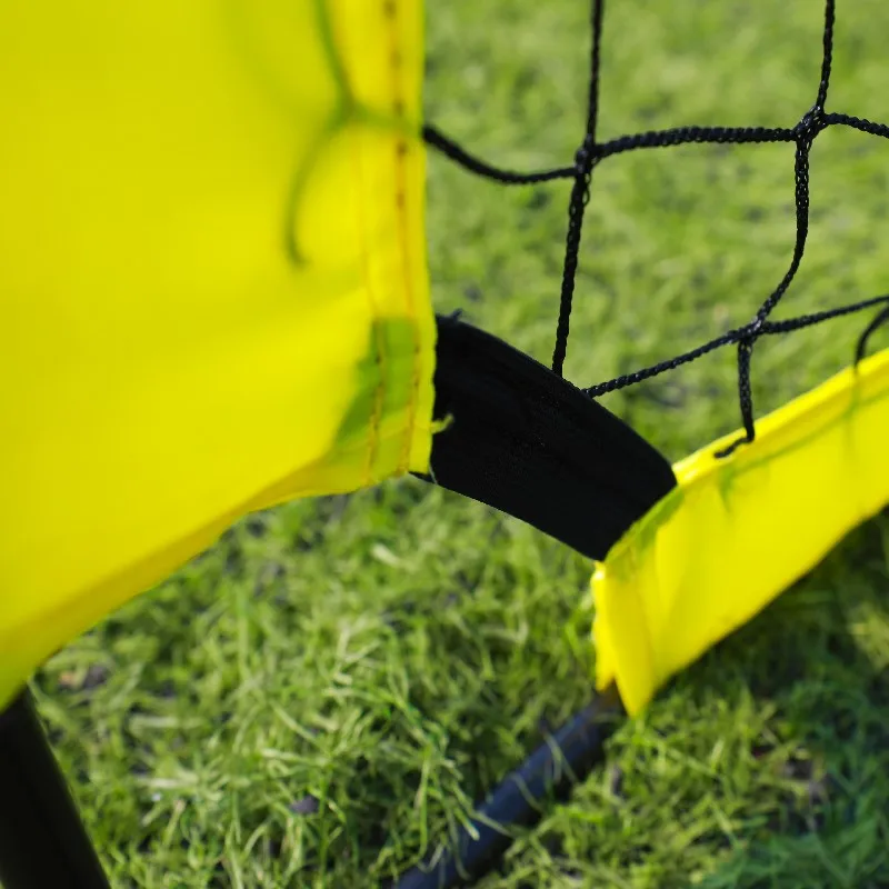 Soccer Goal 4Ft X 3Ft Net Easy Fold-Up Training Goals Reflective Strips for Playing at Nightfall Set of 2 Kids