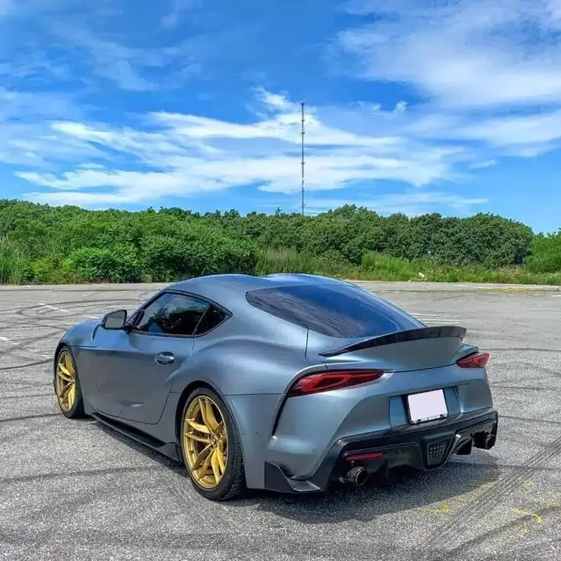 Real Carbon fiber AG small rear spoiler retrofit for Toyota Supra A90 A91
