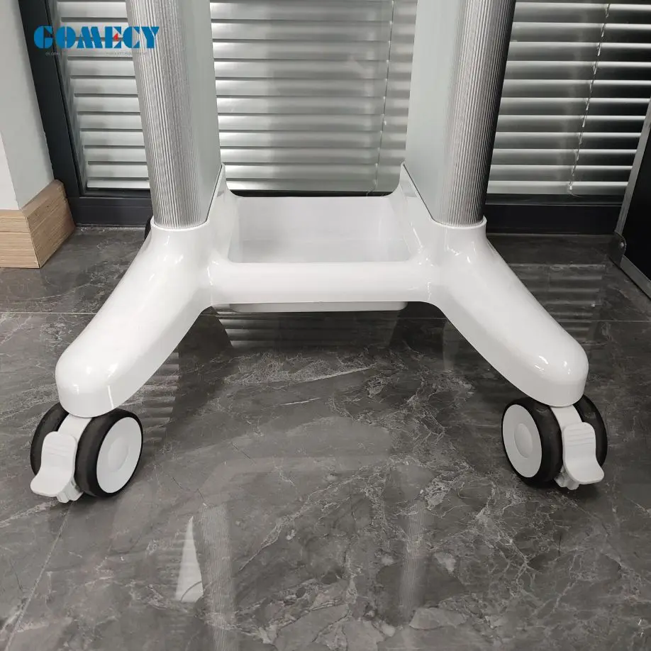 Stable Cart Table 4 Wheels Aluminum Alloy Frame Acrylic Panel Trolley Cart Beauty Device Use Portable Beauty machine display use