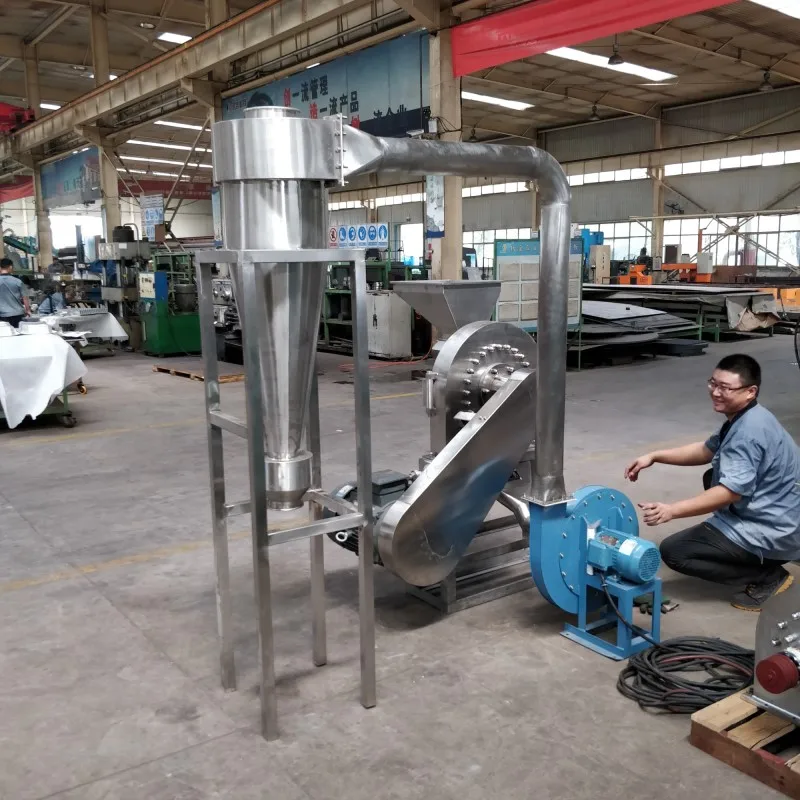 304 stainless steel cyclone herb grinder spice powder mill parsley shredder chopper