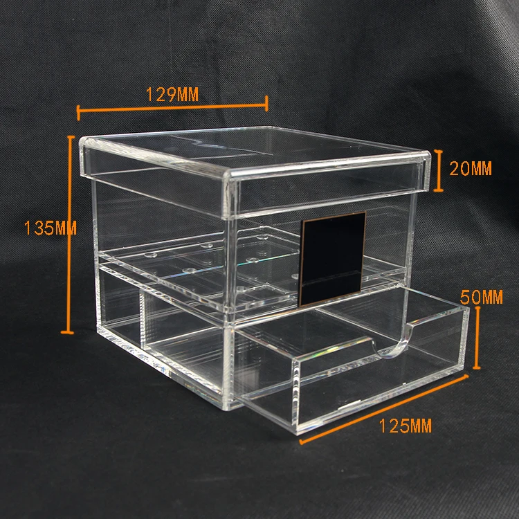 Custom Clear Acrylic Flower Box Plastic Box Packaging For Roses For 9 Flowers