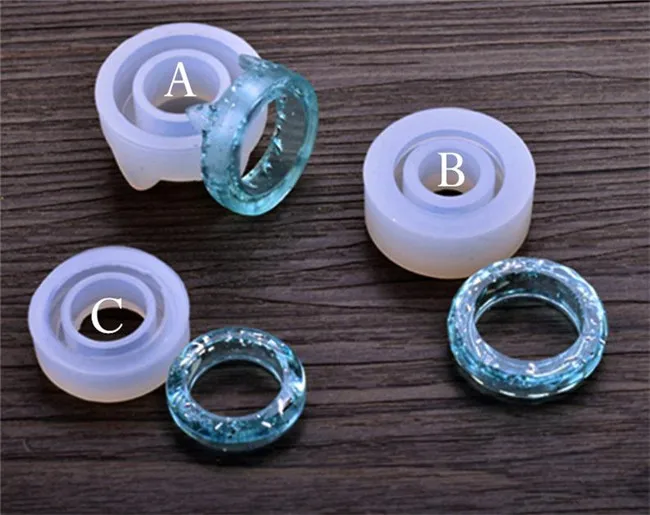 
Cute cat ear resin 18 mm Silicone ring mold Jewelry mold for ring making Diamond Ring mould Clear resin craft mold 