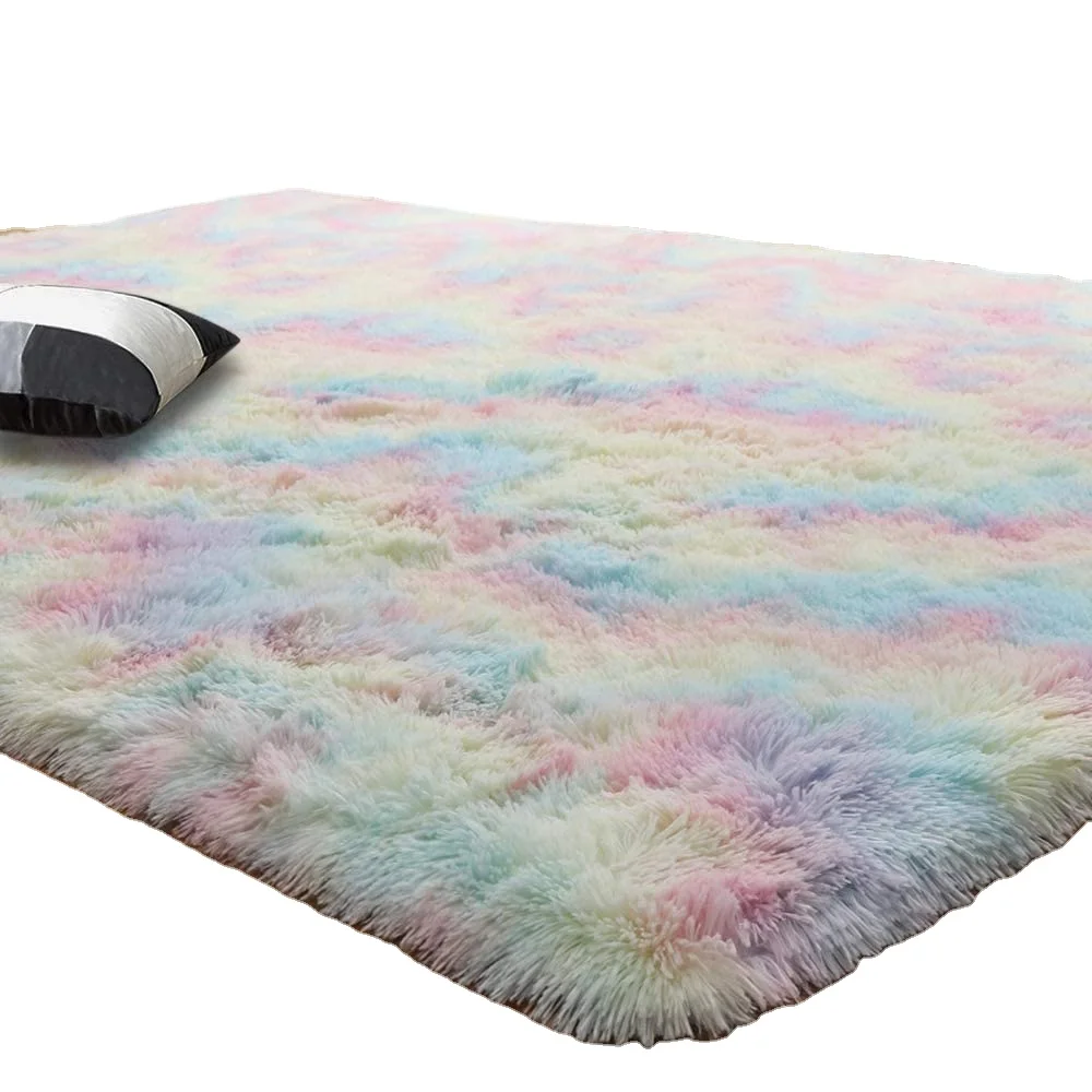 faux fur indoor ultra soft fluffy rectangle area rug for bedroom floor sofa living room