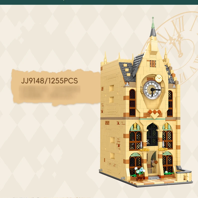 1255+pcs Wholesale New Product Plastic Hogwarts Clock Tower Exquisite Assembly Toy Decoration Gift MOC Building Block Set