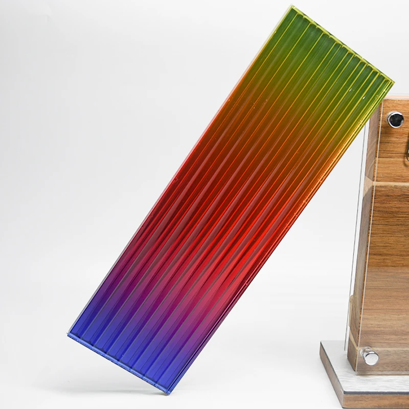 High Quality 6mm Fluted Stained Patterned Glass Price For Office Partition