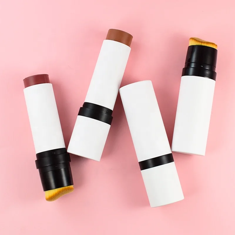 Organic Vegan Blush on Cheek Lips Natural Waterproof Moisturizer Matte Cream Blush Private Label Blush Stick with Brush