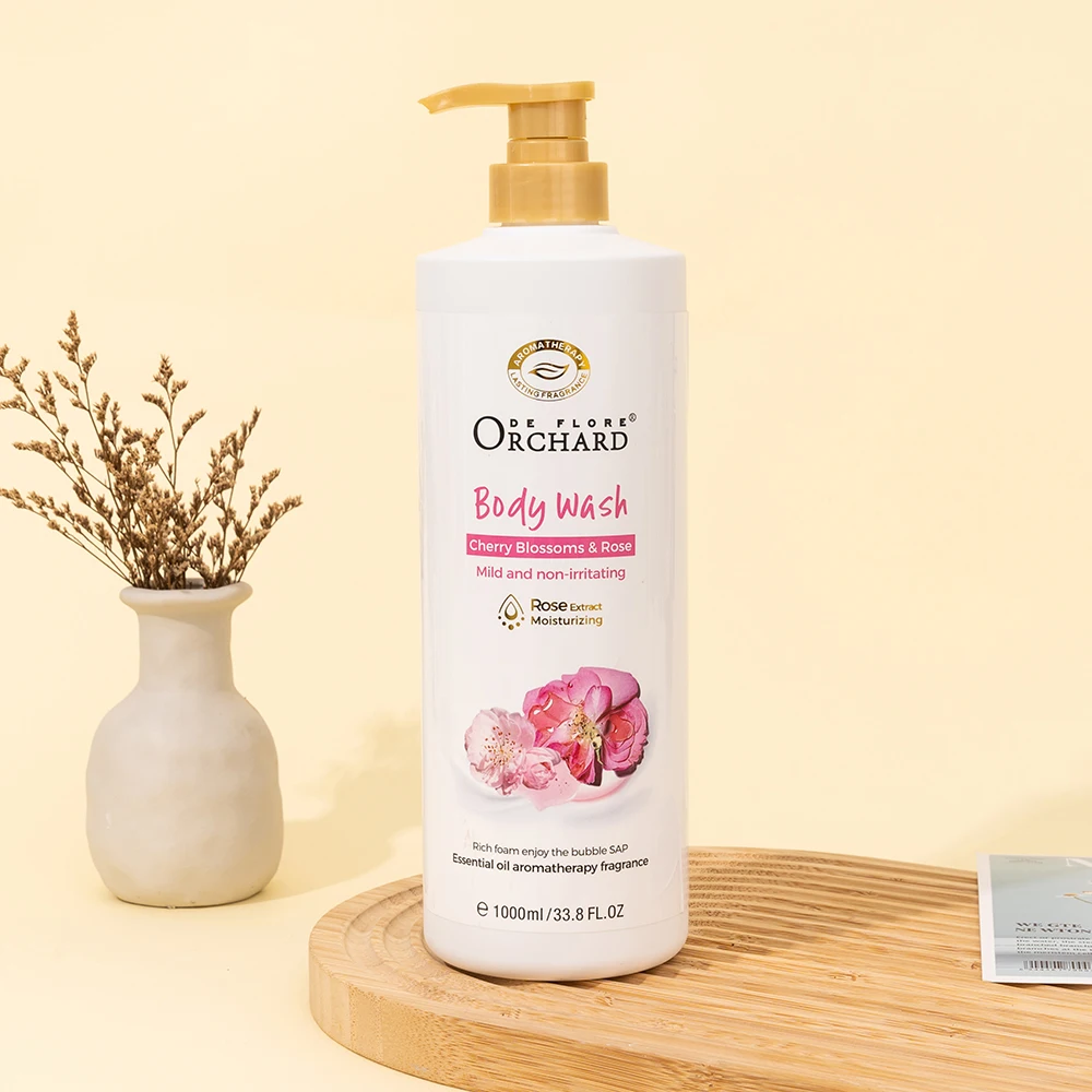 Customization OEM ODM Korean Organic Body Purifying Pores Scented Shower Gel 1000ml