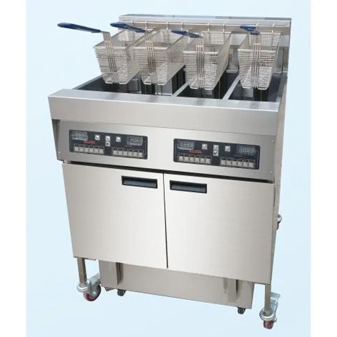 KFC Equipment  Electric Fryer Floor Type Fast Food Restaurant  computer board 12 section single tank volume 28L