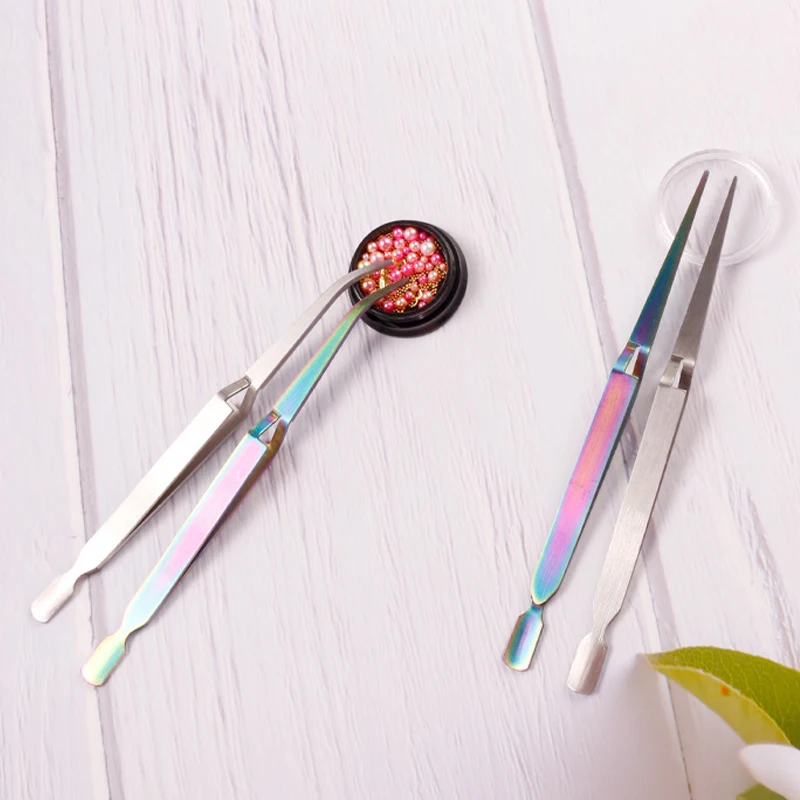 Высококачественные профессиональные маникюрные инструменты из нержавеющей стали Изогнутые Прямые брови накладные ресницы Пинцет для ногтей макияж пинцет