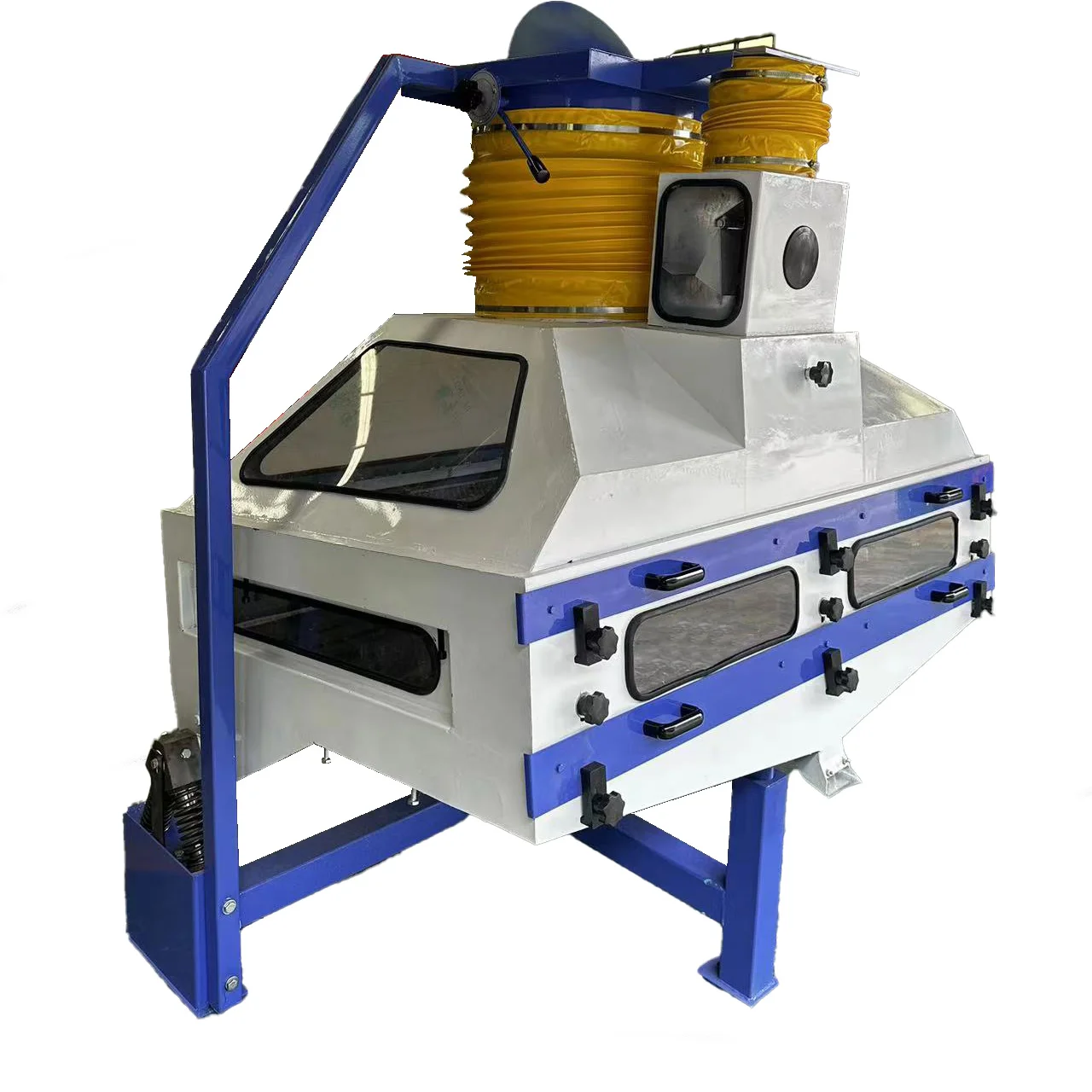 Rice processing equipment Clean grain machine double-layer vibration screening stone removal machine