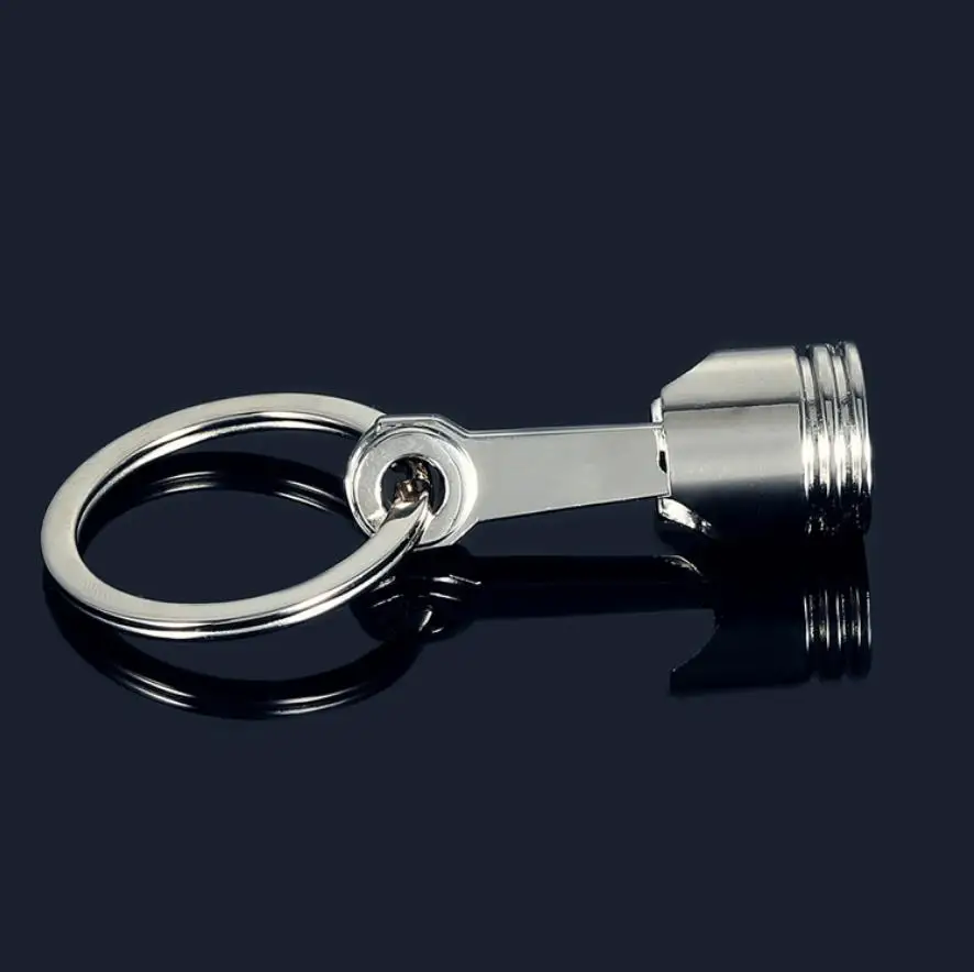 metal Car Auto parts Piston shape keychain