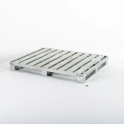 Industrial Heavy Galvanized Stacking Metal Pallet Forklift Use Double Face Steel Pallet Factory Metal Pallet