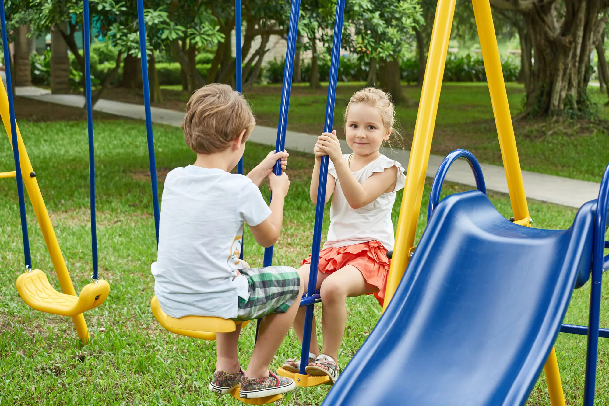 
Factory Direct Supply Outside&Outdoor Swing Sets For Kids 
