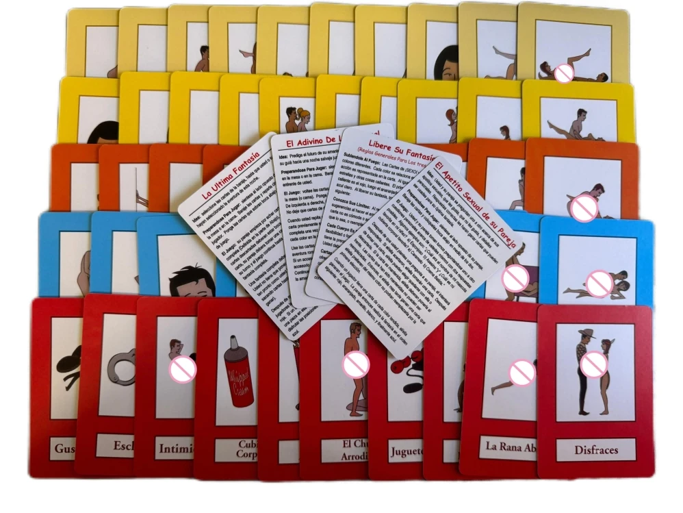 Tarjetas Posiciones Sexuales Spanish Juegos Entretenimiento Bar Fiesta Tarjetas Funny Game couple Adult Toys Erotic Spanish card